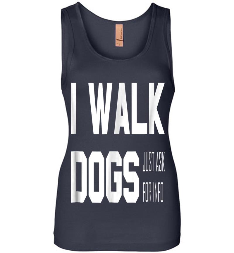 Inktee Store - Official Dog Walker Womens Jersey Tank Top Image