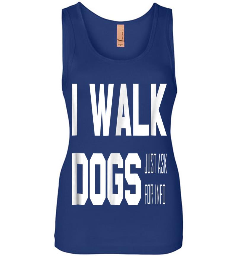 Inktee Store - Official Dog Walker Womens Jersey Tank Top Image