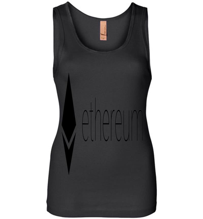 Official Ethereum Logo Cryptocurrency Bitcoin Token Womens Jersey Tank Top