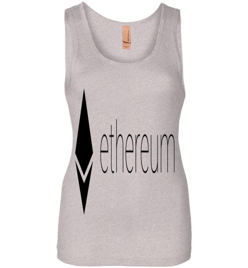 Inktee Store - Official Ethereum Logo Cryptocurrency Bitcoin Token Womens Jersey Tank Top Image
