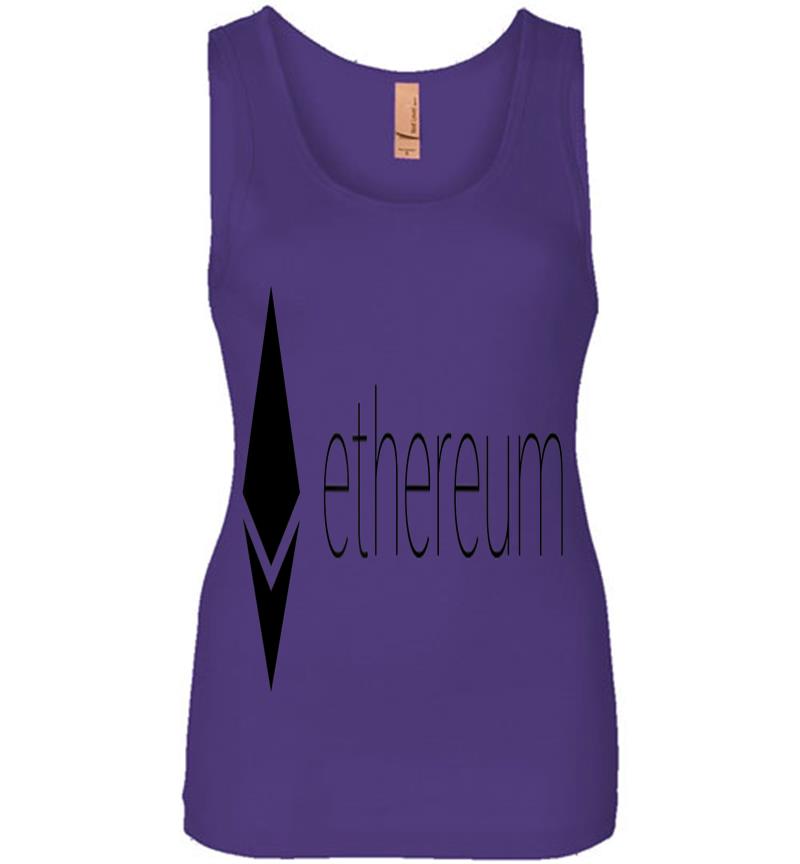 Inktee Store - Official Ethereum Logo Cryptocurrency Bitcoin Token Womens Jersey Tank Top Image