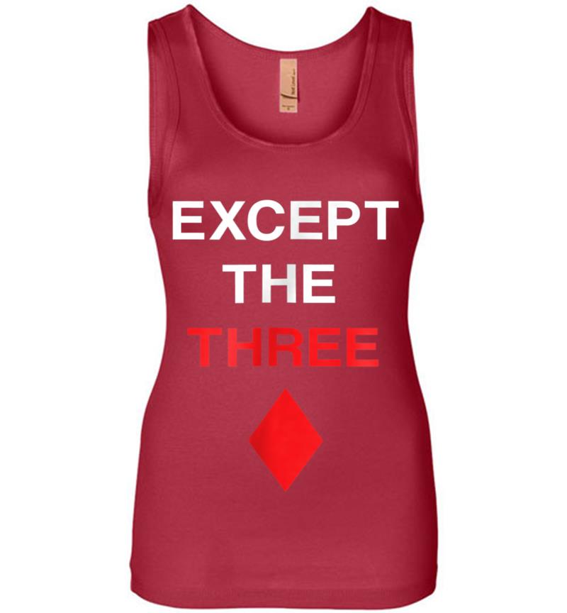 Inktee Store - Official Except The Three Of Diamonds Womens Jersey Tank Top Image