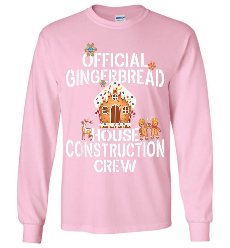 Inktee Store - Official Gingerbread House Construction Crew Decorating Long Sleeve T-Shirt Image