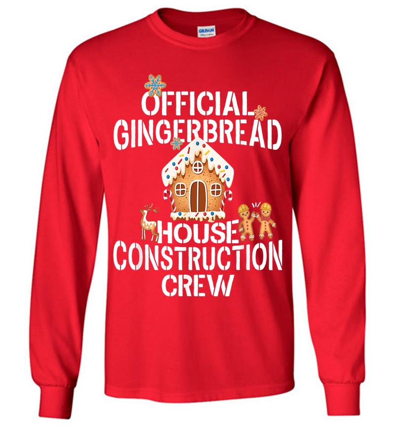Inktee Store - Official Gingerbread House Construction Crew Decorating Long Sleeve T-Shirt Image