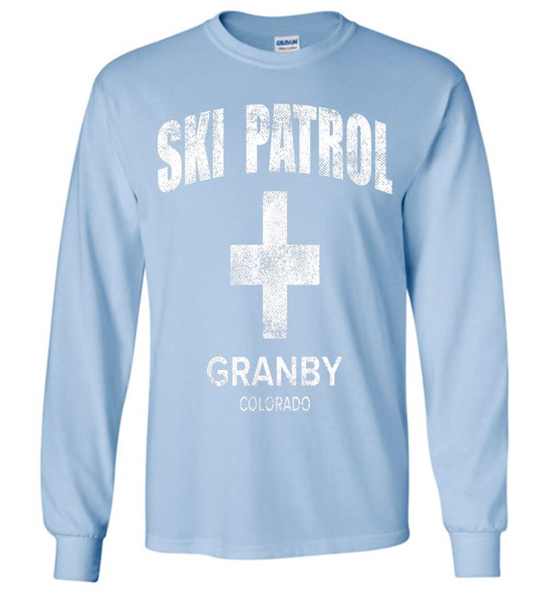 Inktee Store - Official Granby Colorado Vintage Style Ski Patrol Long Sleeve T-Shirt Image