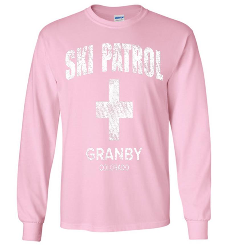 Inktee Store - Official Granby Colorado Vintage Style Ski Patrol Long Sleeve T-Shirt Image