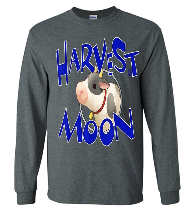 Inktee Store - Official Harvest Moon Cow Long Sleeve T-Shirt Image