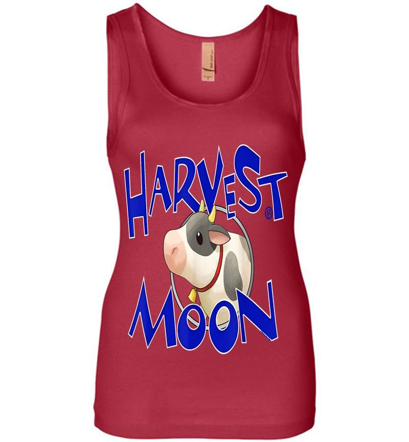 Inktee Store - Official Harvest Moon Cow Womens Jersey Tank Top Image