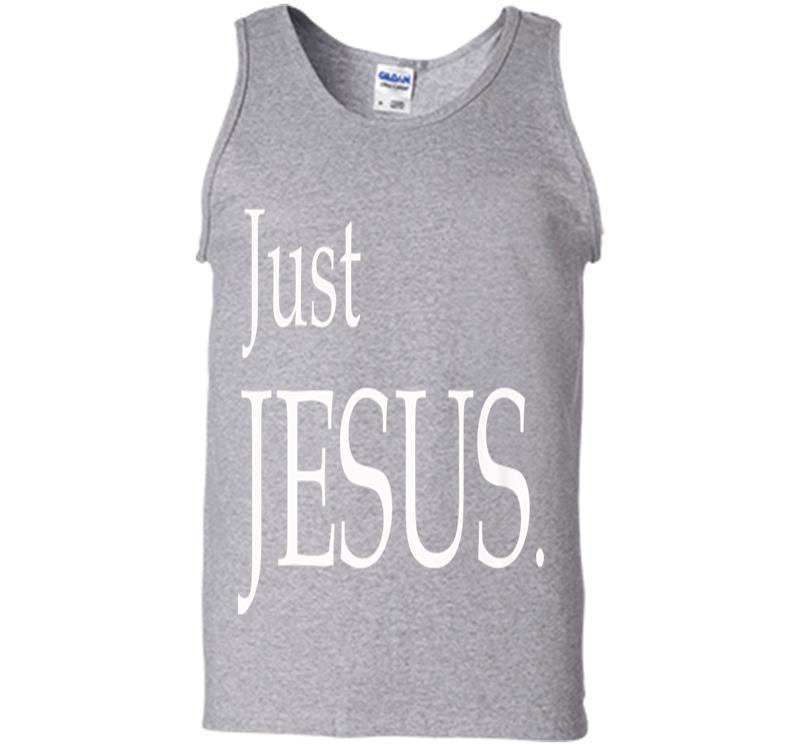 Inktee Store - Official Jesus - Just Jesus. Mens Tank Top Image