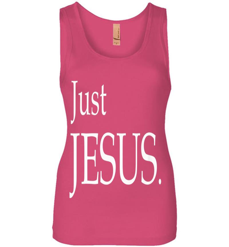 Inktee Store - Official Jesus - Just Jesus. Womens Jersey Tank Top Image