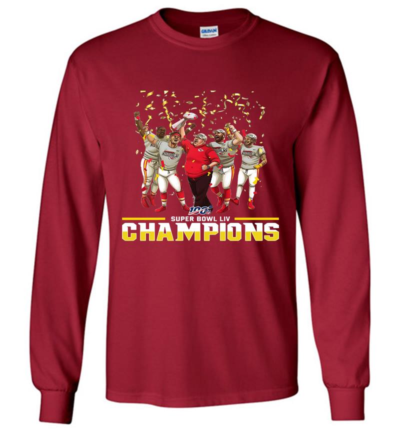 Inktee Store - Official Kansas City Chiefs Super Bowl Liv Champion Long Sleeve T-Shirt Image