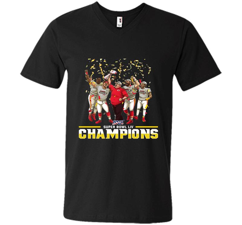 Official Kansas City Chiefs Super Bowl Liv Champion V-neck T-shirt