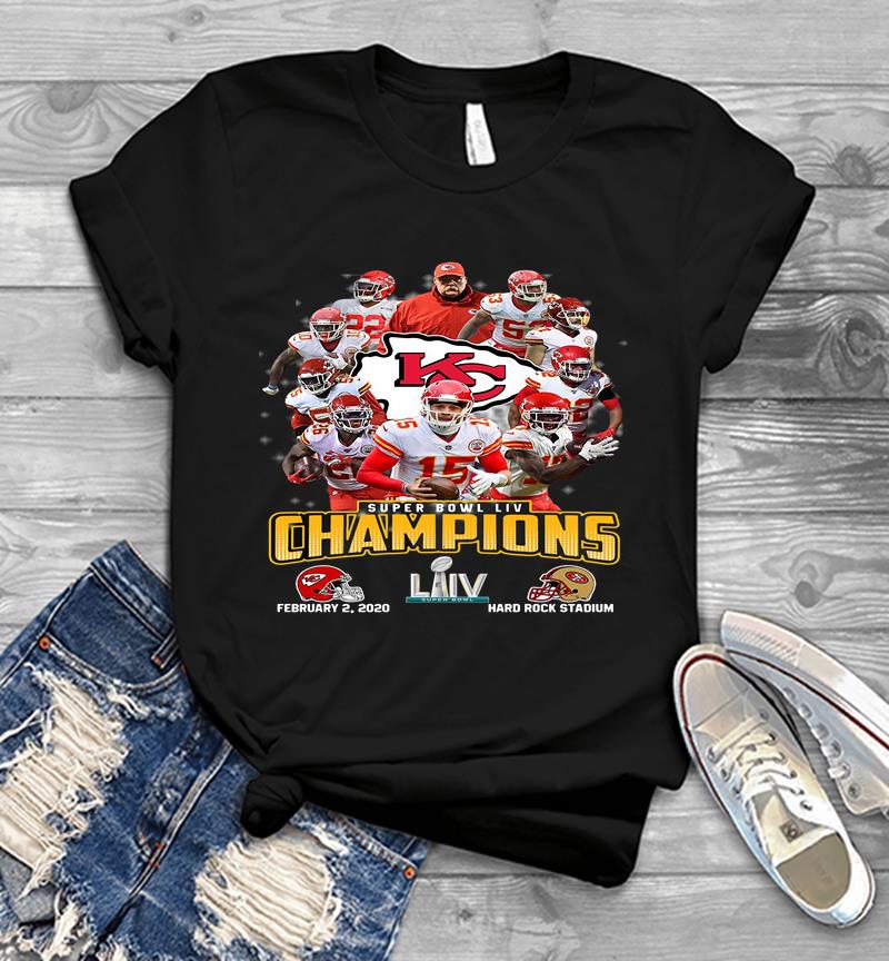 Official Kansas City Chiefs Super Bowl Liv Champions Mens T-shirt