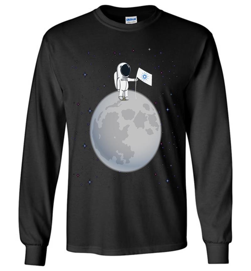 Official Logo To The Moon Cardano For Hodl Long Sleeve T-shirt