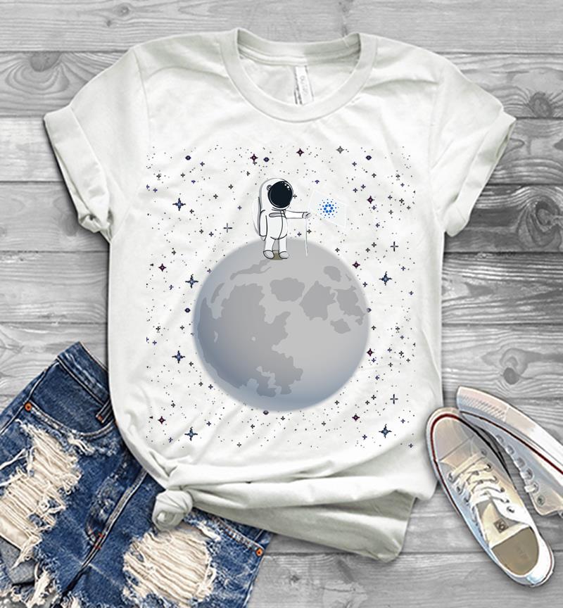 Inktee Store - Official Logo To The Moon Cardano For Hodl Mens T-Shirt Image