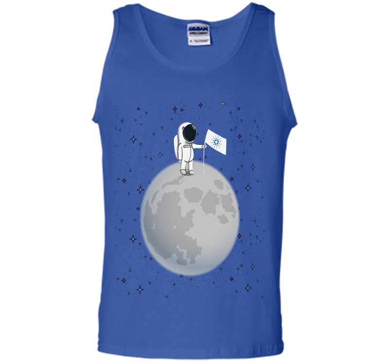 Inktee Store - Official Logo To The Moon Cardano For Hodl Mens Tank Top Image
