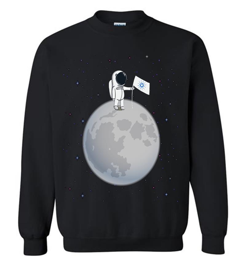 Official Logo To The Moon Cardano For Hodl Sweatshirt