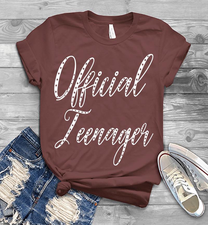 Inktee Store - Official Nager 13 Birth Script Font Birthday Mens T-Shirt Image