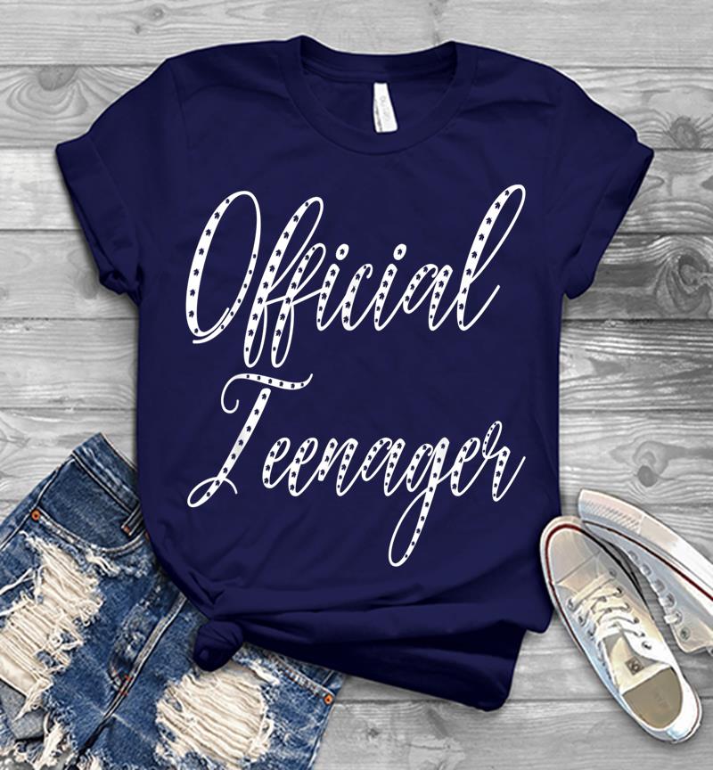 Inktee Store - Official Nager 13 Birth Script Font Birthday Mens T-Shirt Image