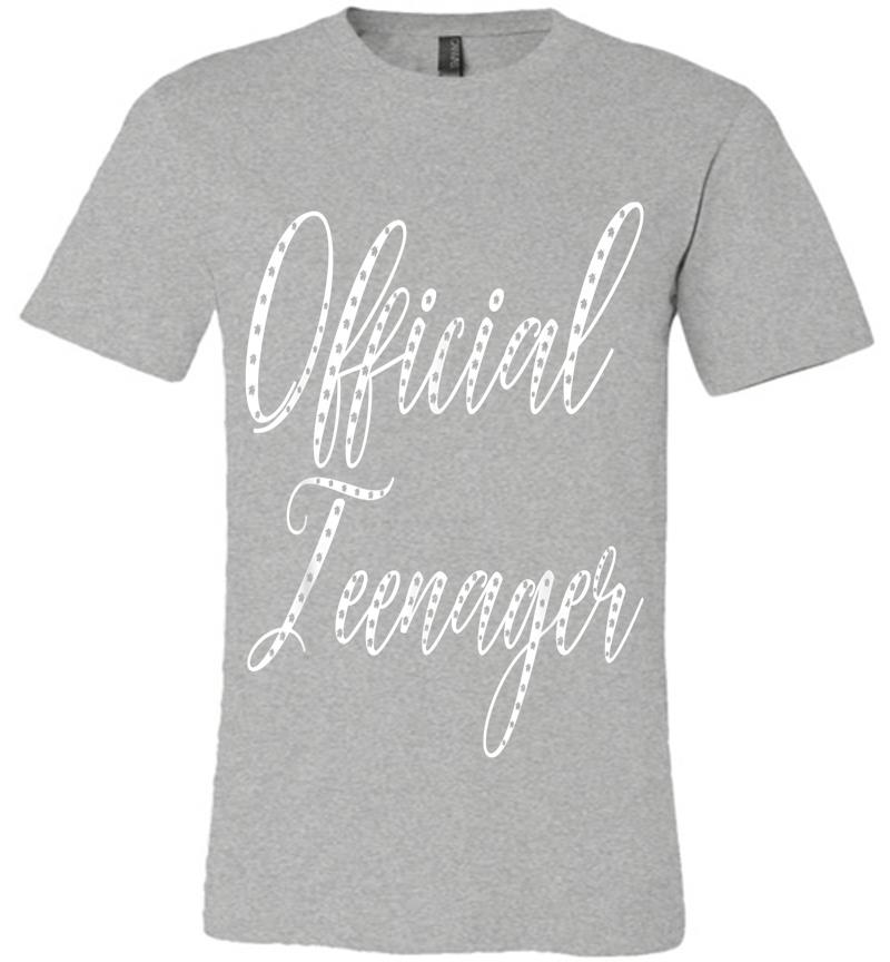 Inktee Store - Official Nager 13 Birth Script Font Birthday Premium T-Shirt Image