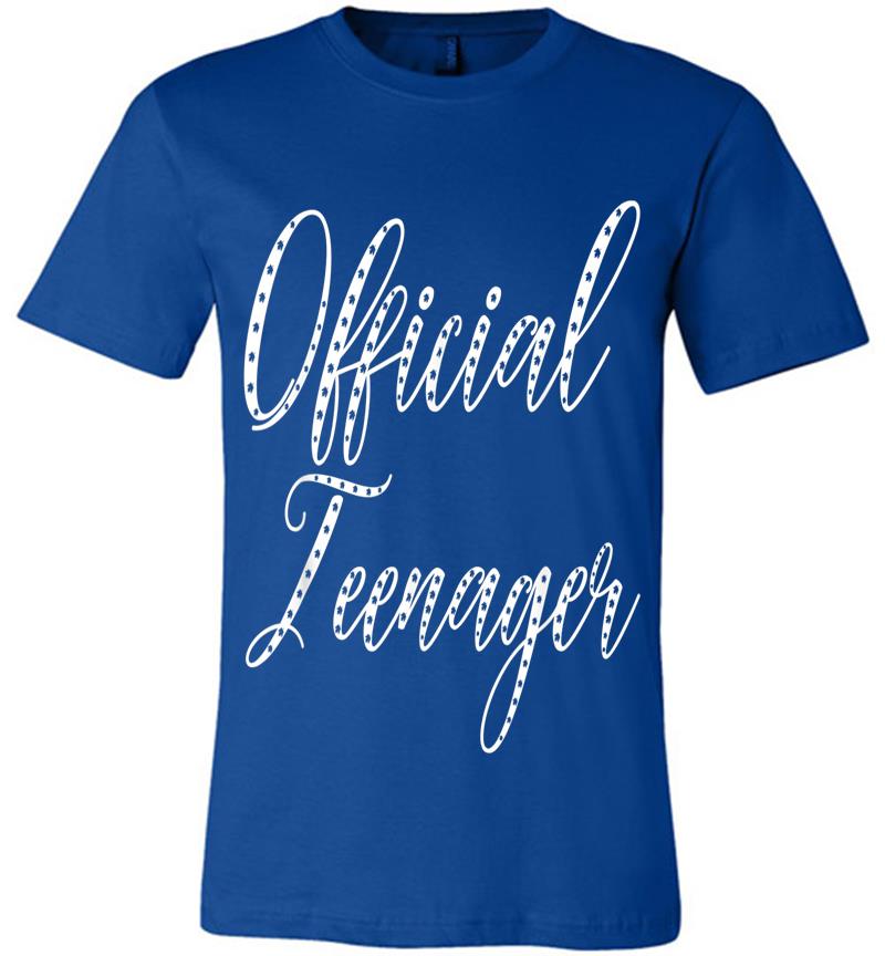 Inktee Store - Official Nager 13 Birth Script Font Birthday Premium T-Shirt Image