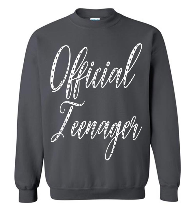 Inktee Store - Official Nager 13 Birth Script Font Birthday Sweatshirt Image