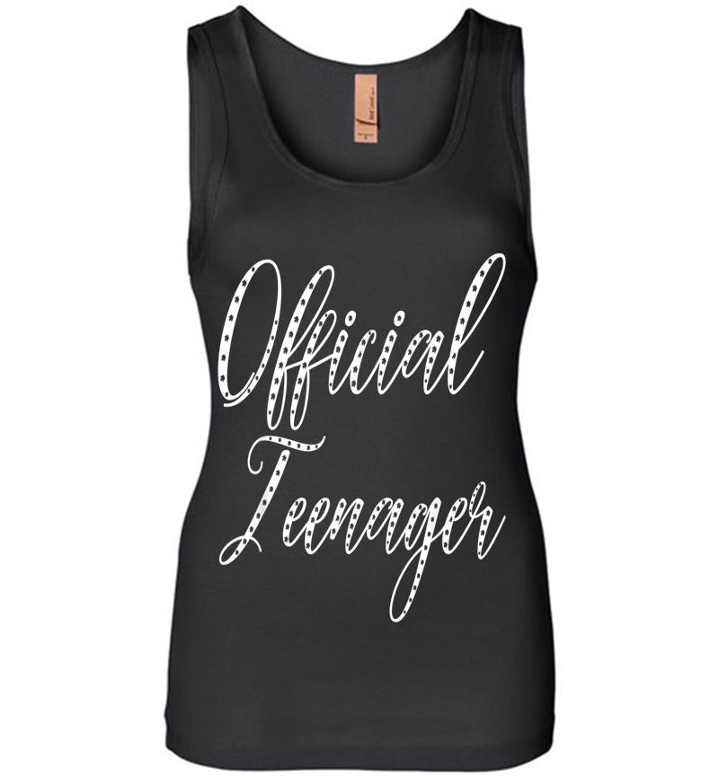 Official Nager 13 Birth Script Font Birthday Womens Jersey Tank Top