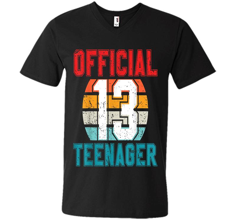 Official Nager 13 Years Old 13Th Birthday Boys Girl V-Neck T-Shirt
