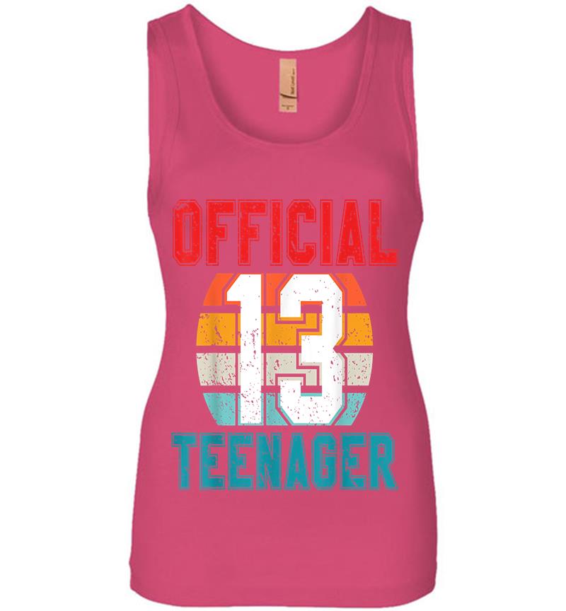 Inktee Store - Official Nager 13 Years Old 13Th Birthday Boys Girl Womens Jersey Tank Top Image