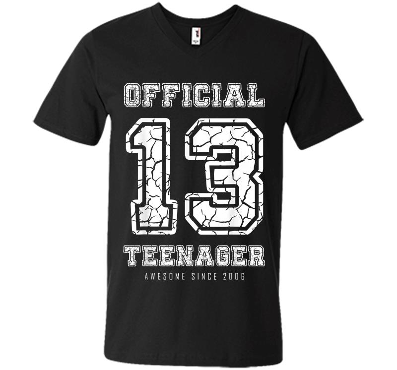 Official Nager 13 Years Old 13th Birthday Boys Girls V-neck T-shirt