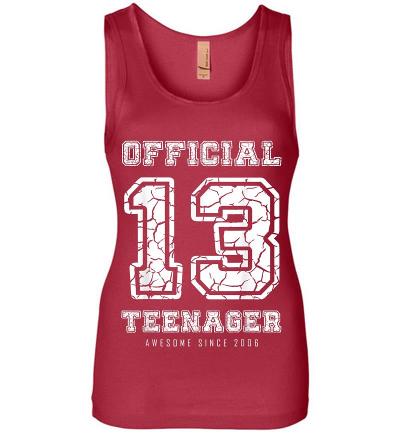 Inktee Store - Official Nager 13 Years Old 13Th Birthday Boys Girls Womens Jersey Tank Top Image