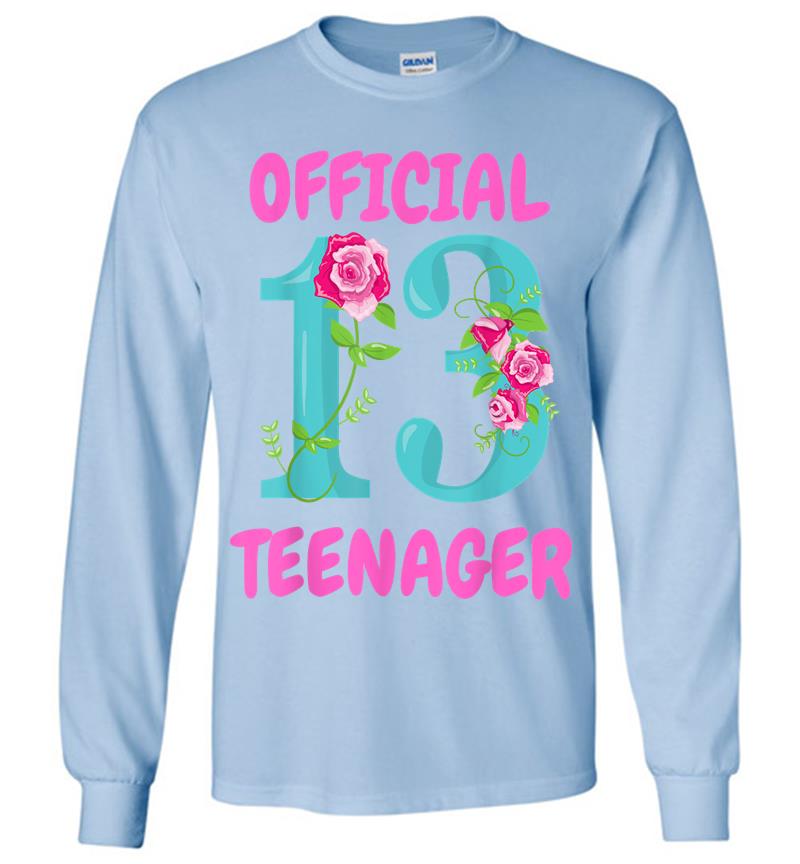 Inktee Store - Official Nager 13Th Birthday 13 Years Old Fan Long Sleeve T-Shirt Image