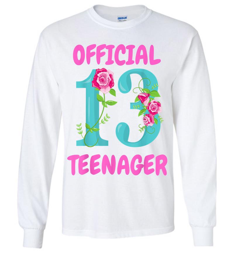 Inktee Store - Official Nager 13Th Birthday 13 Years Old Fan Long Sleeve T-Shirt Image
