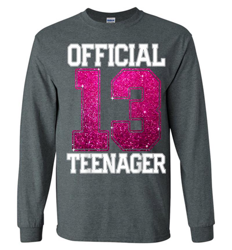 Inktee Store - Official Nager 13Th Birthday 2007 13 Years Girls Long Sleeve T-Shirt Image
