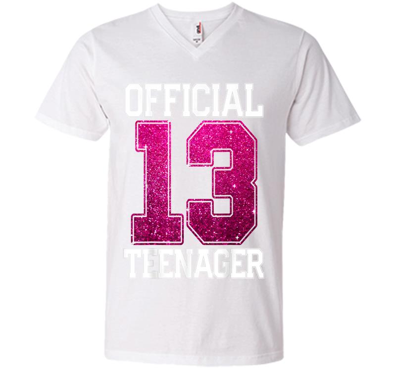 Inktee Store - Official Nager 13Th Birthday 2007 Bday Girls V-Neck T-Shirt Image