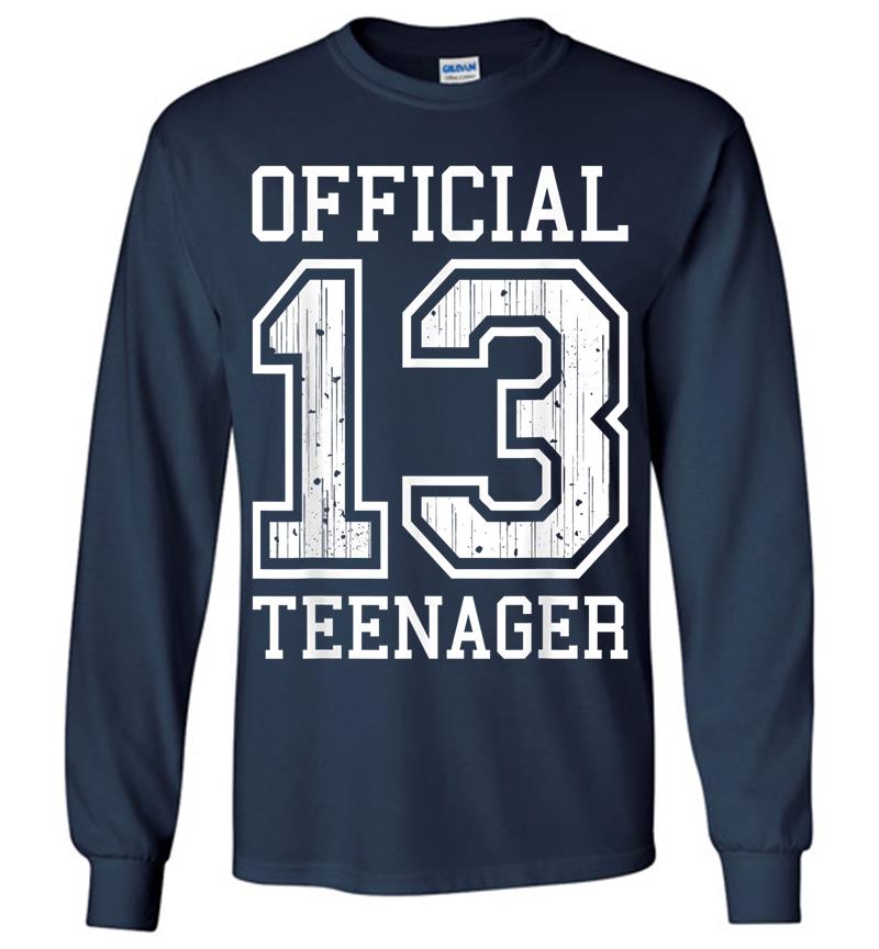 Inktee Store - Official Nager 13Th Birthday For Girls Or Boys 13 Long Sleeve T-Shirt Image