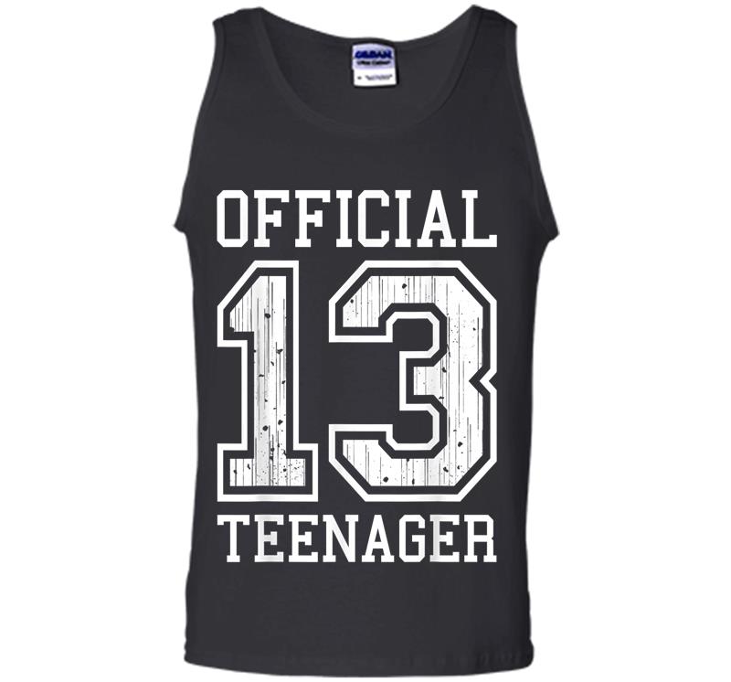 Inktee Store - Official Nager 13Th Birthday For Girls Or Boys 13 Mens Tank Top Image