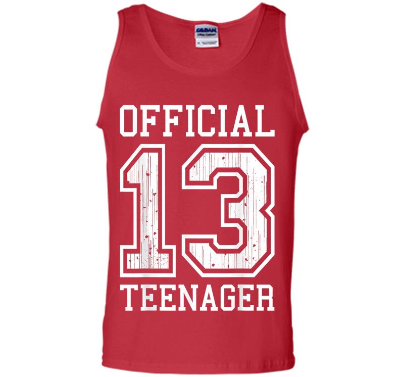 Inktee Store - Official Nager 13Th Birthday For Girls Or Boys 13 Mens Tank Top Image