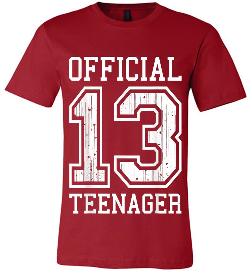 Inktee Store - Official Nager 13Th Birthday For Girls Or Boys 13 Premium T-Shirt Image