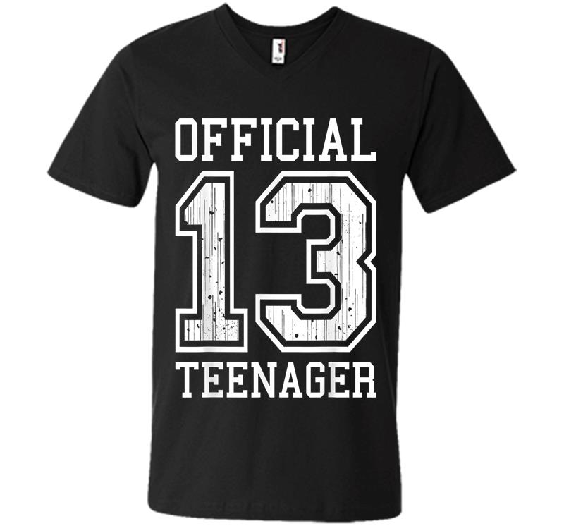 Official Nager 13th Birthday For Girls Or Boys 13 V-neck T-shirt