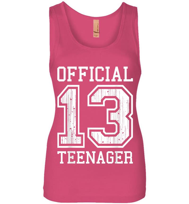Inktee Store - Official Nager 13Th Birthday For Girls Or Boys 13 Womens Jersey Tank Top Image