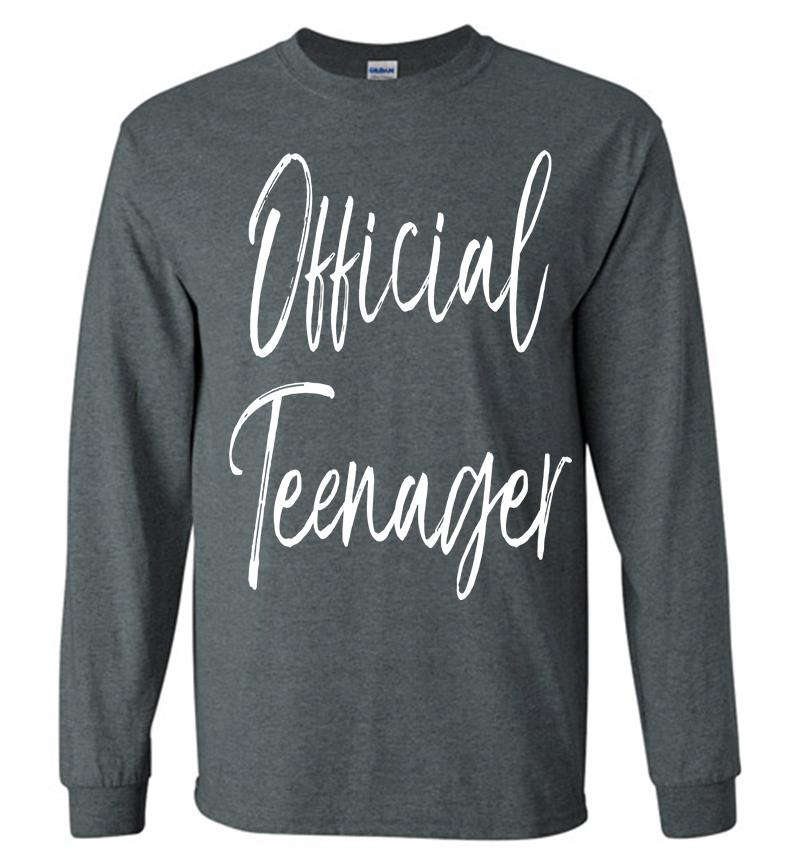 Inktee Store - Official Nager 13Th Birthday Gif 13-Year-Old Long Sleeve T-Shirt Image