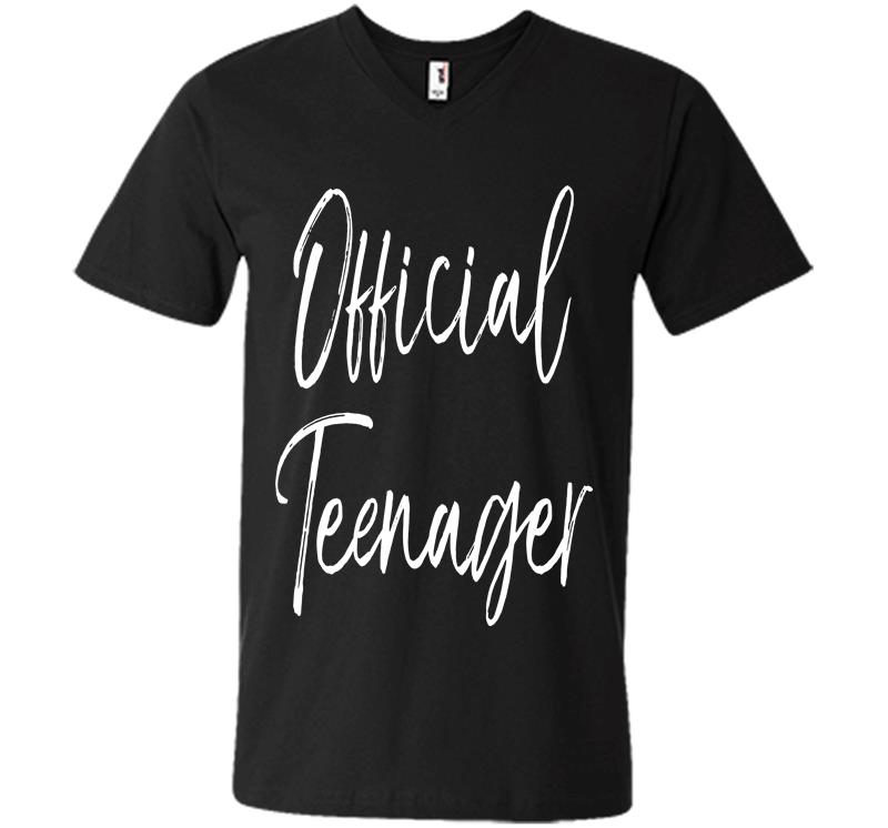Official Nager 13Th Birthday Gif 13-Year-Old V-Neck T-Shirt