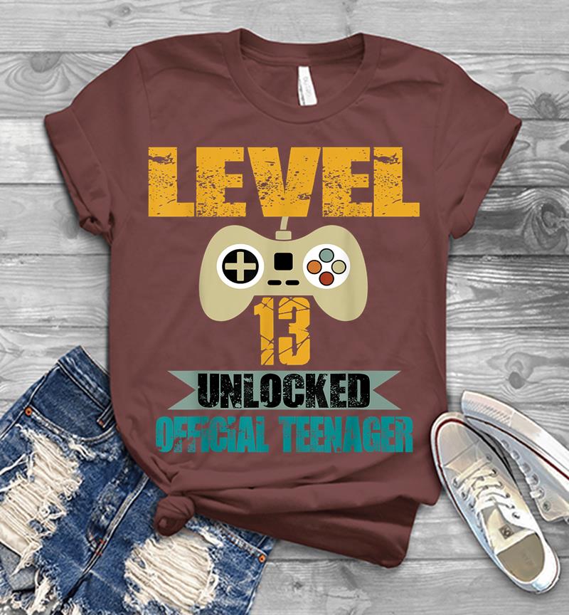 Inktee Store - Official Nager 13Th Birthday Level 13 Unlocked Mens T-Shirt Image