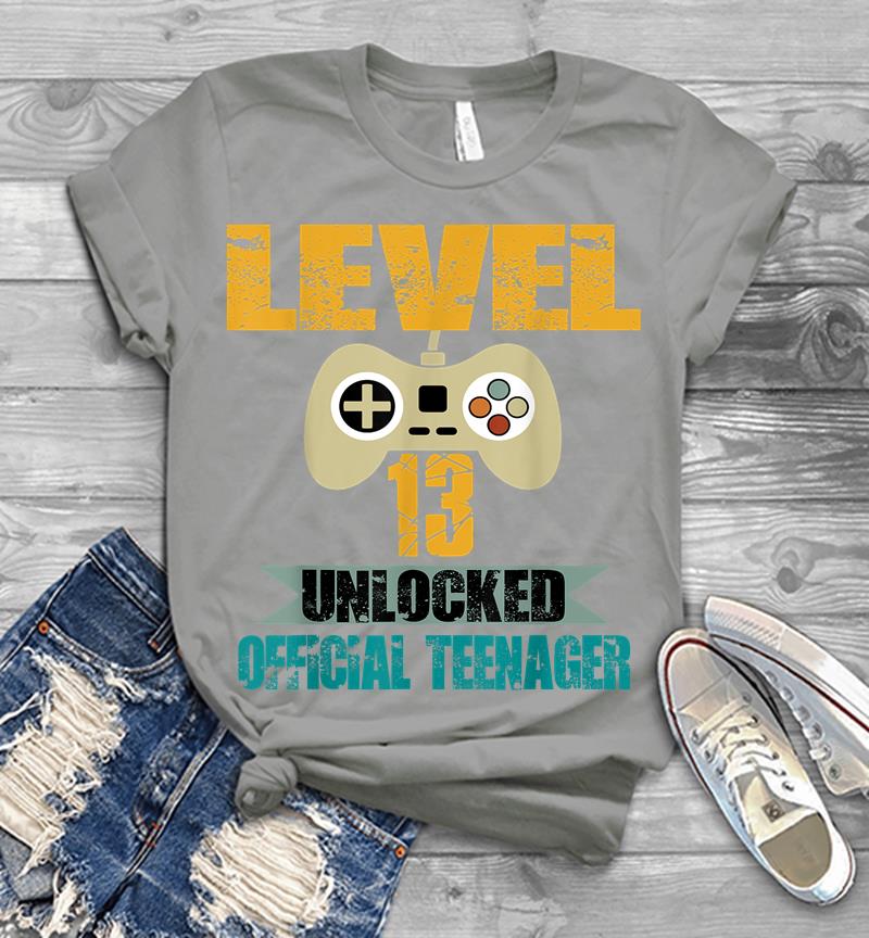Inktee Store - Official Nager 13Th Birthday Level 13 Unlocked Mens T-Shirt Image