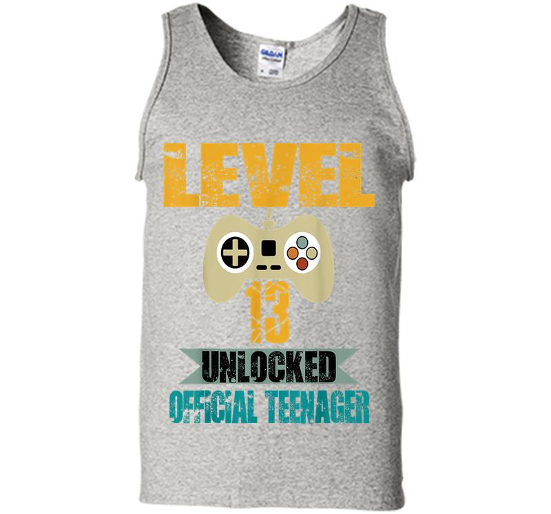 Official Nager 13Th Birthday Level 13 Unlocked Mens Tank Top
