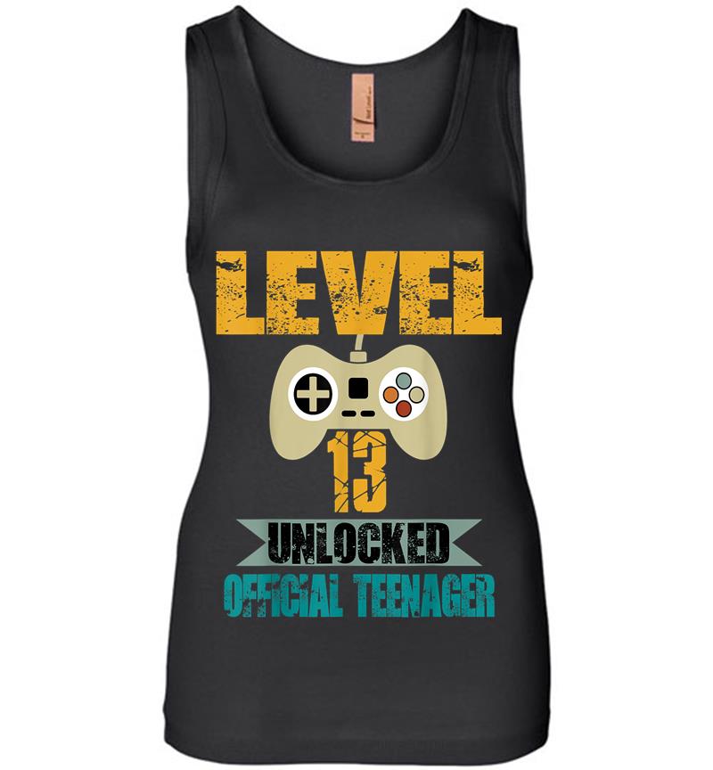 Official Nager 13th Birthday Level 13 Unlocked Womens Jersey Tank Top