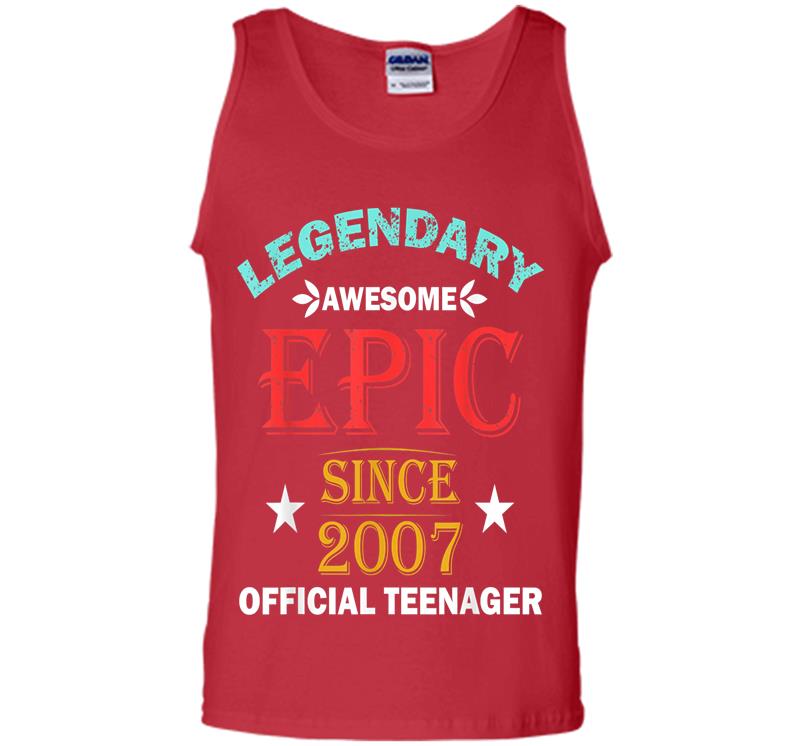 Inktee Store - Official Nager 13Th Birthday Vintage 13 Years Old Mens Tank Top Image