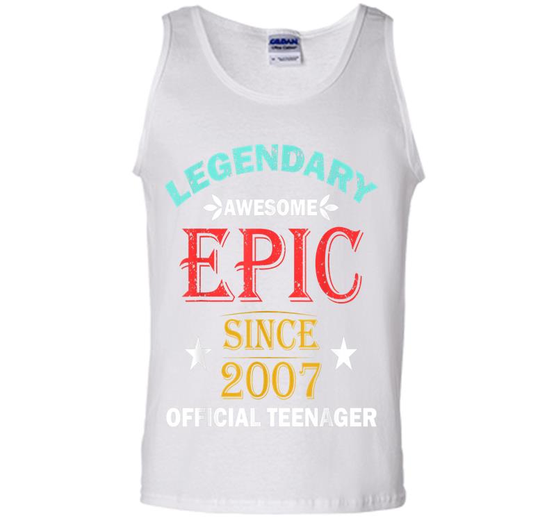 Inktee Store - Official Nager 13Th Birthday Vintage 13 Years Old Mens Tank Top Image