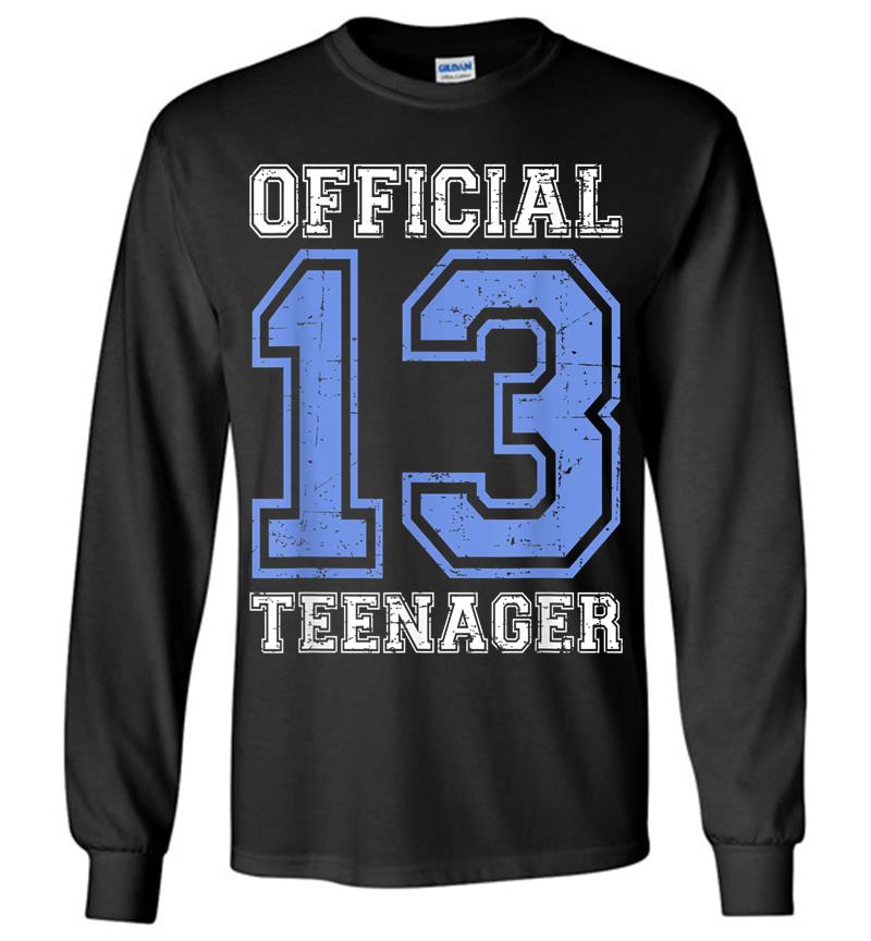 Official Nager - Blue 13Th Birthday Boy Long Sleeve T-Shirt